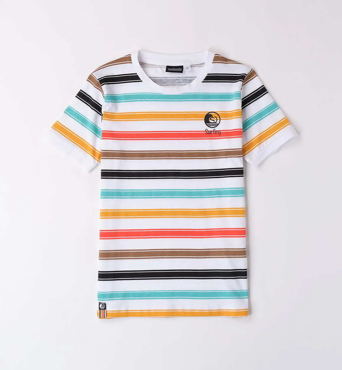 T-shirt a righe per ragazzo