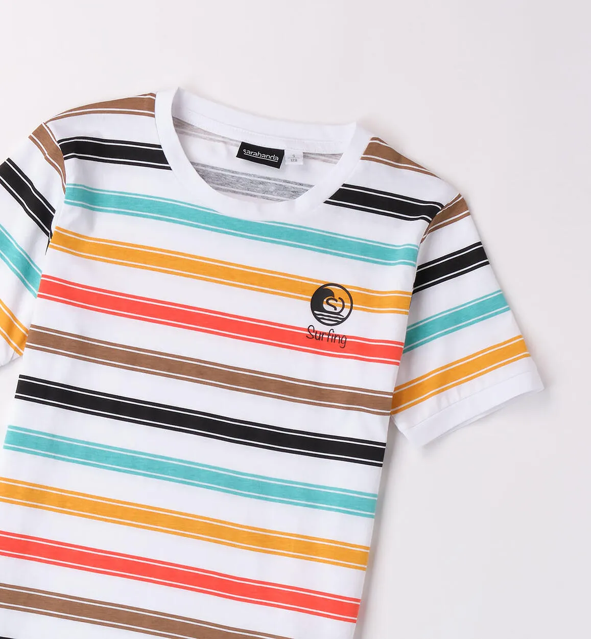 T-shirt a righe per ragazzo
