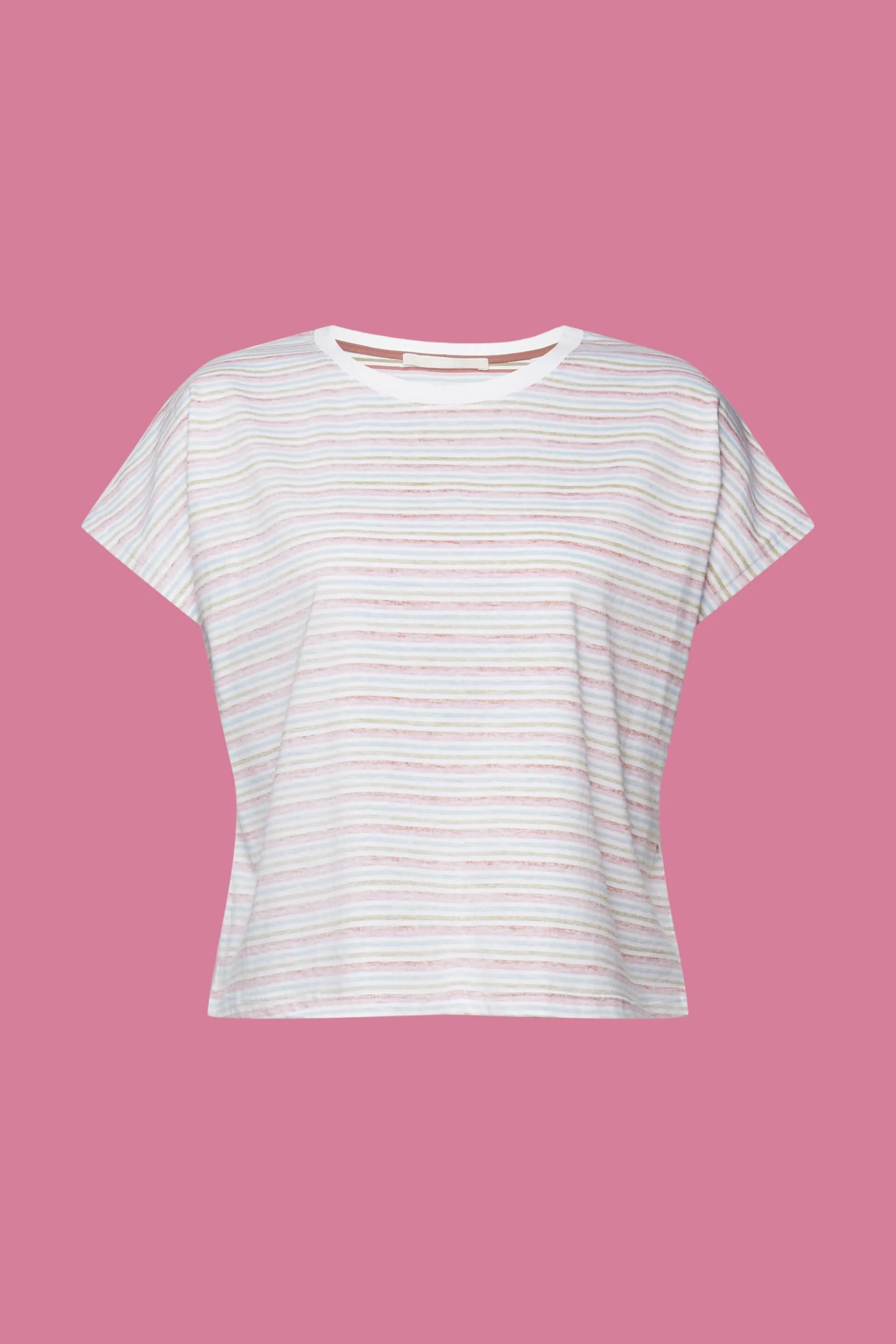 T-shirt cropped a righe