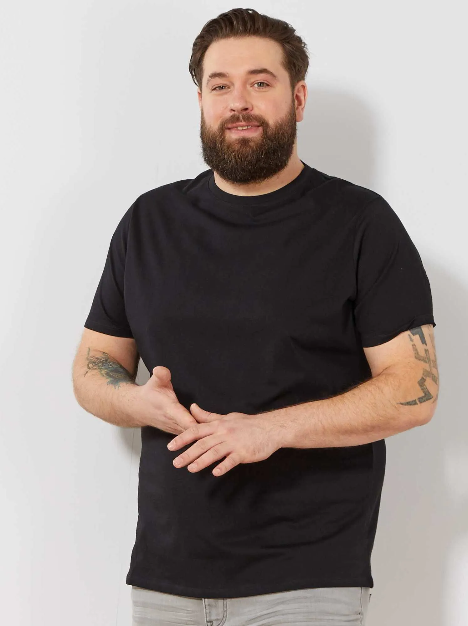T-shirt puro cotone - Nero