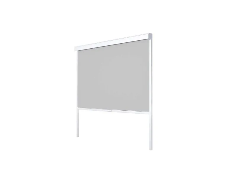 Tenda avvolgibile Calicantus Screen bianco in textilene grigio 3 m