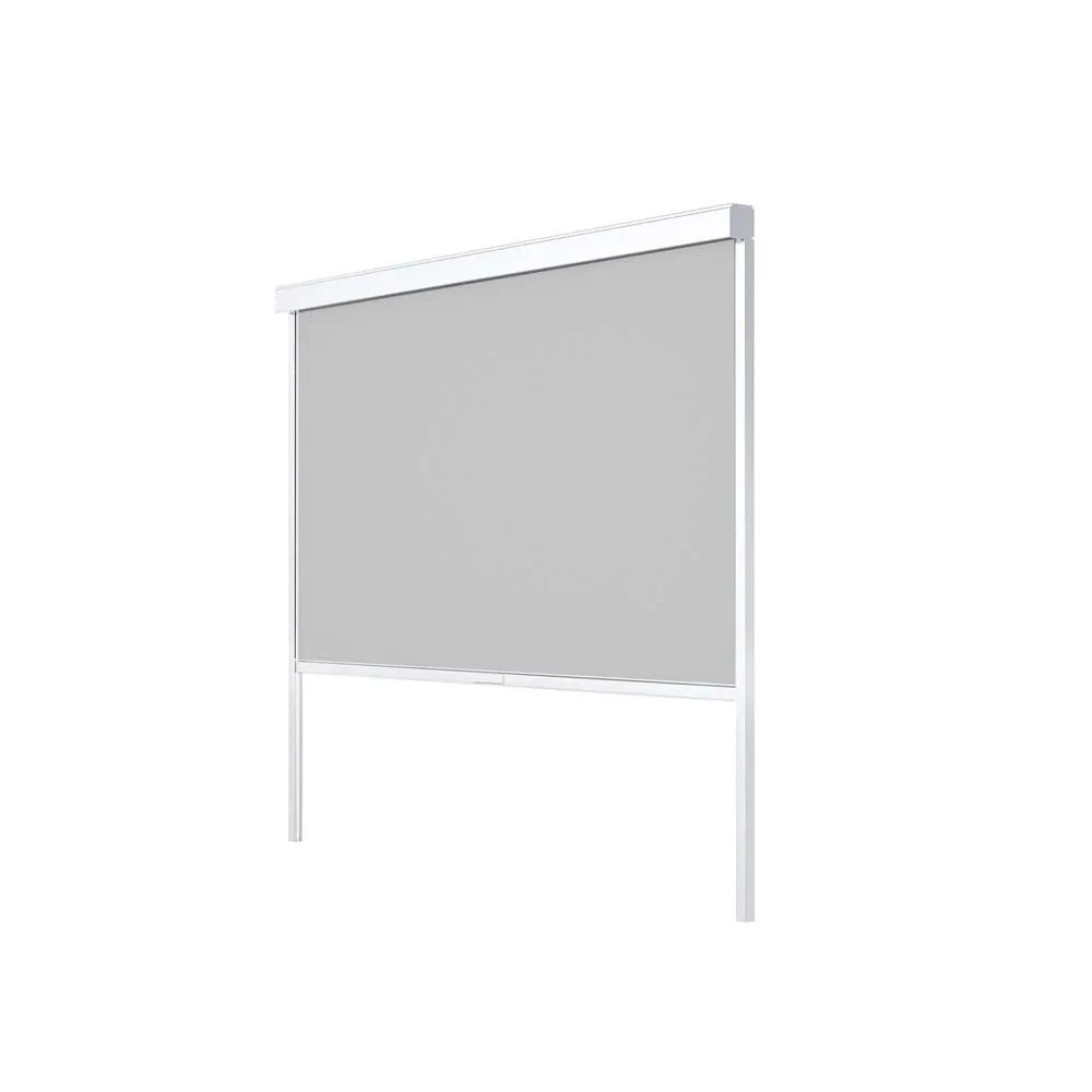 Tenda avvolgibile Calicantus Screen bianco in textilene grigio 3 m