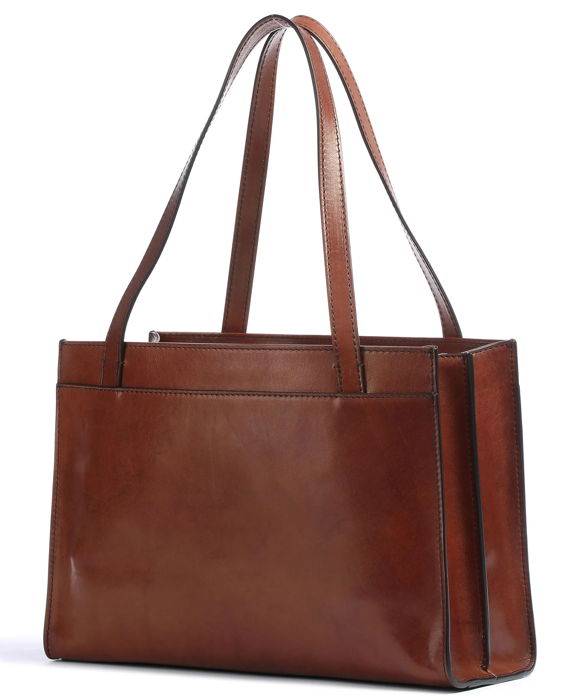  The Bridge Barbara Borsa shopper pelle di vacchetta finemente grana marrone  