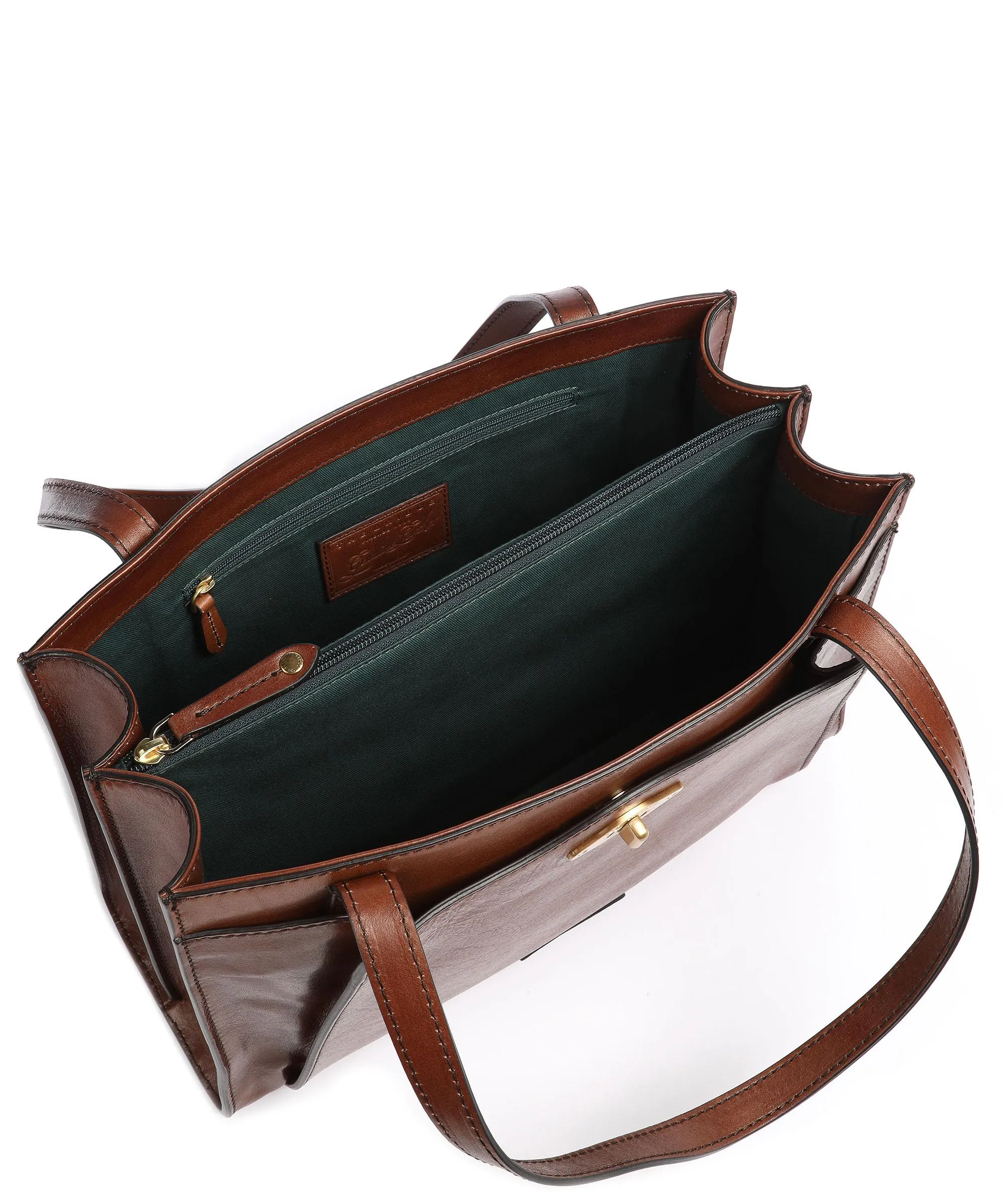  The Bridge Barbara Borsa shopper pelle di vacchetta finemente grana marrone  