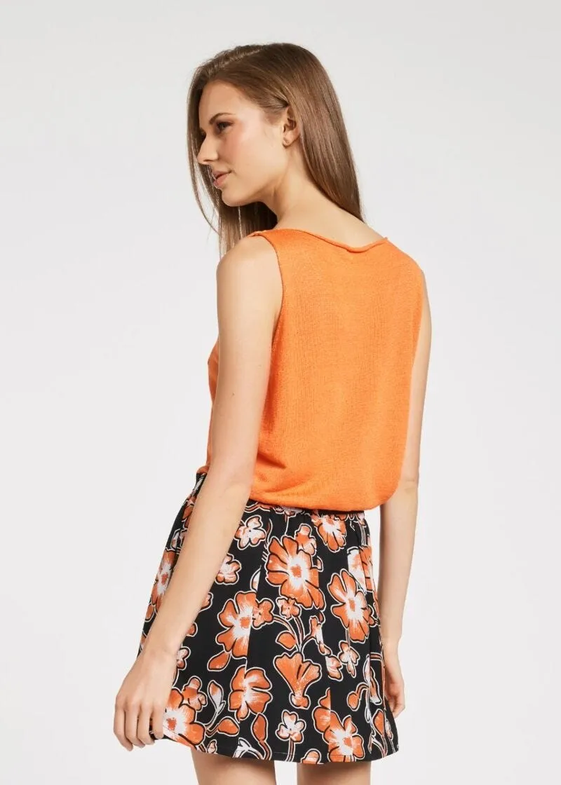 Top in maglia di viscosa