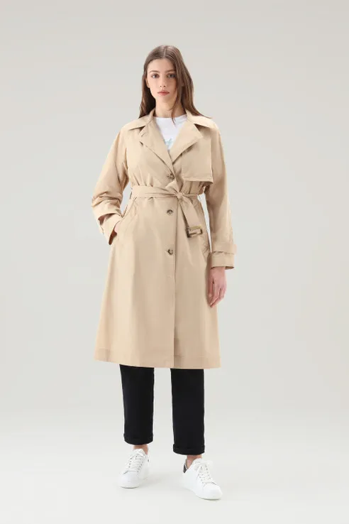 Trench in tessuto Urban Touch con cintura                                                                                       