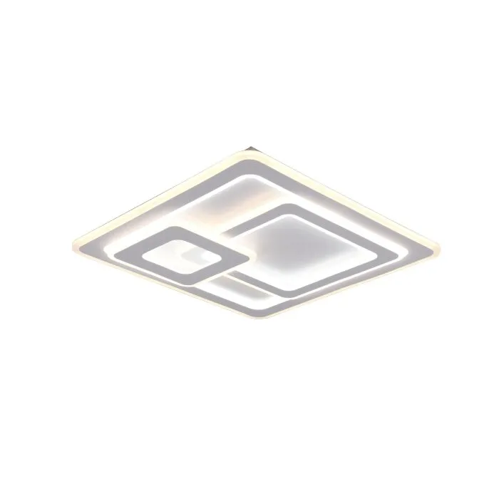 Trio Mita Plafoniera LED Bianco, 1-Luce, Telecomando