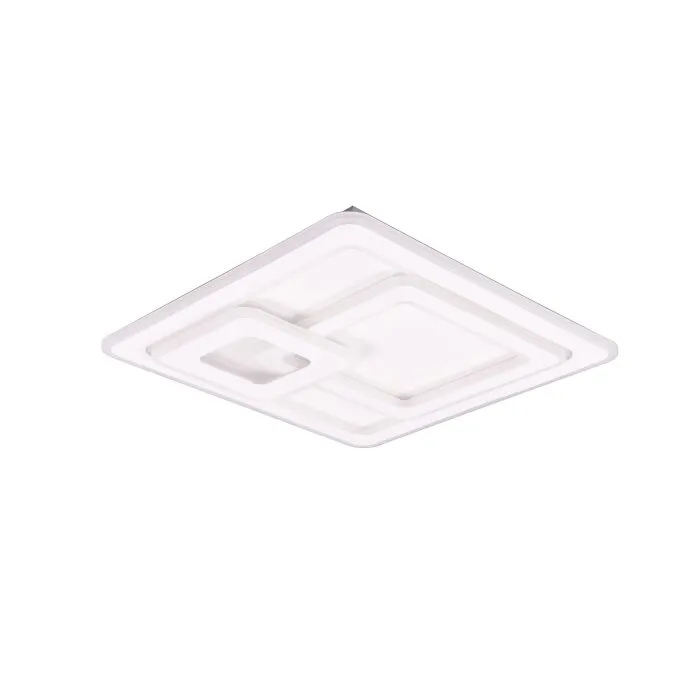 Trio Mita Plafoniera LED Bianco, 1-Luce, Telecomando