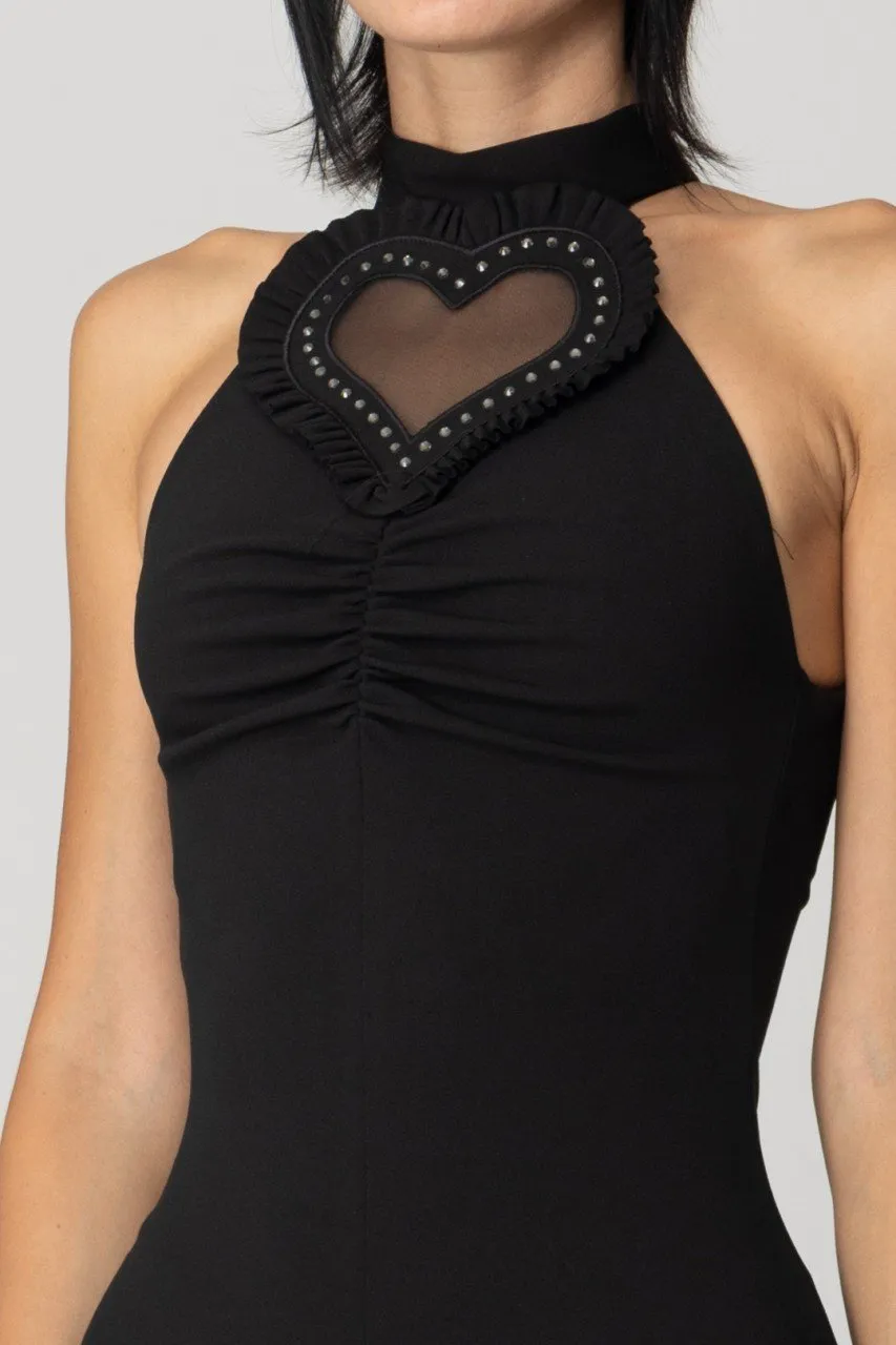 Tubino midi Heart Nero