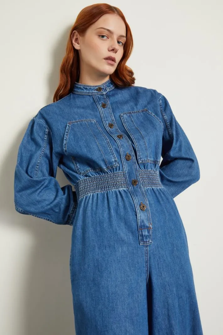 Tuta ampia in denim