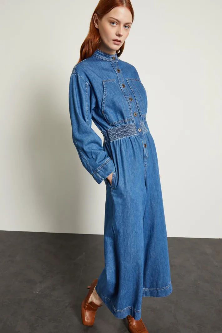 Tuta ampia in denim