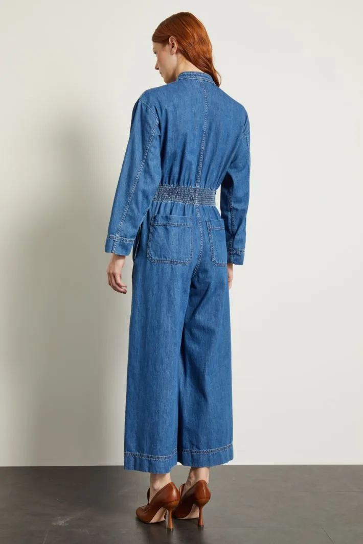 Tuta ampia in denim