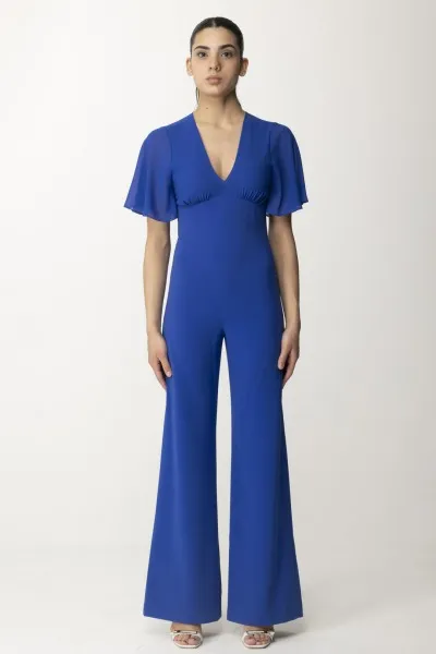 Tuta lunga con maniche volant Blue Wave