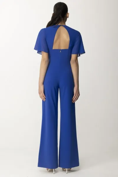 Tuta lunga con maniche volant Blue Wave