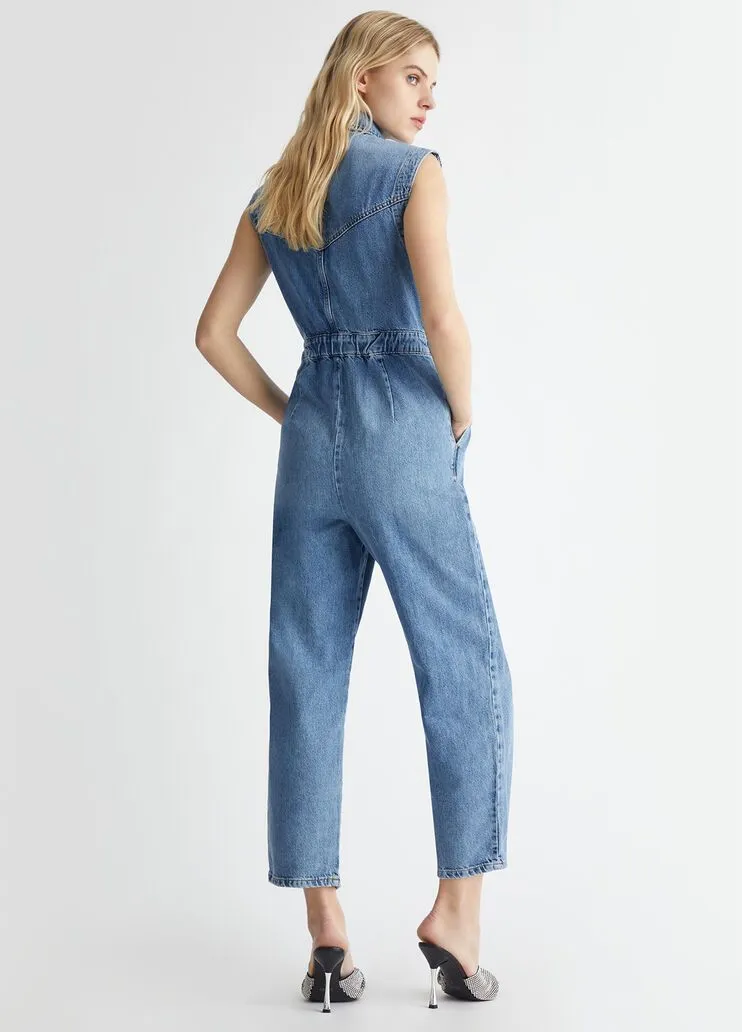 Tuta lunga in denim liu jo