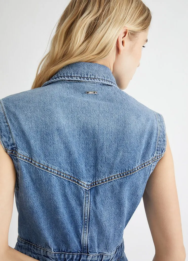 Tuta lunga in denim liu jo