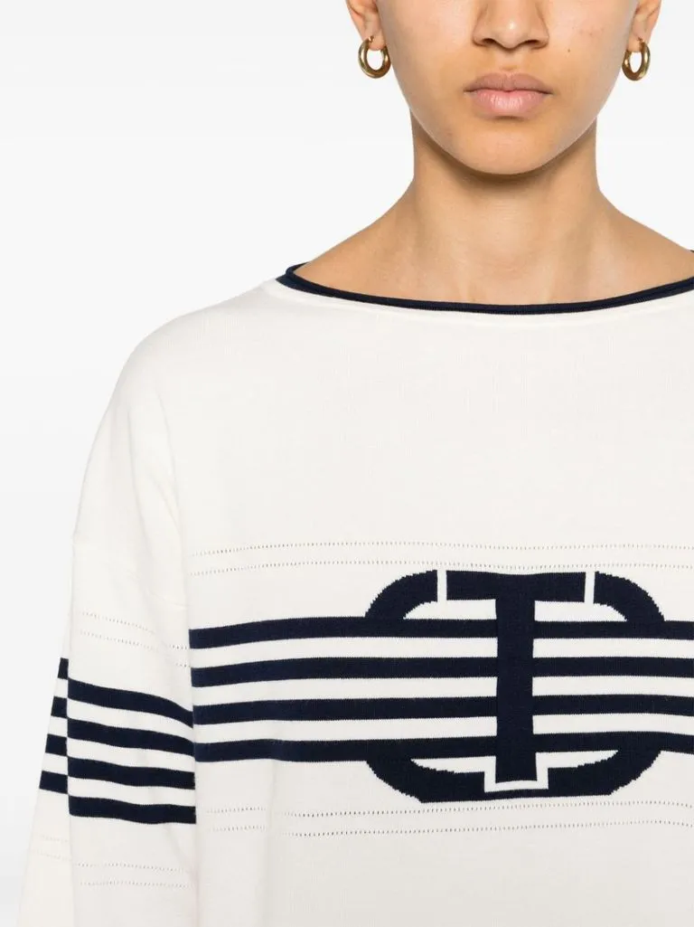 twinset Maglia motivo righe