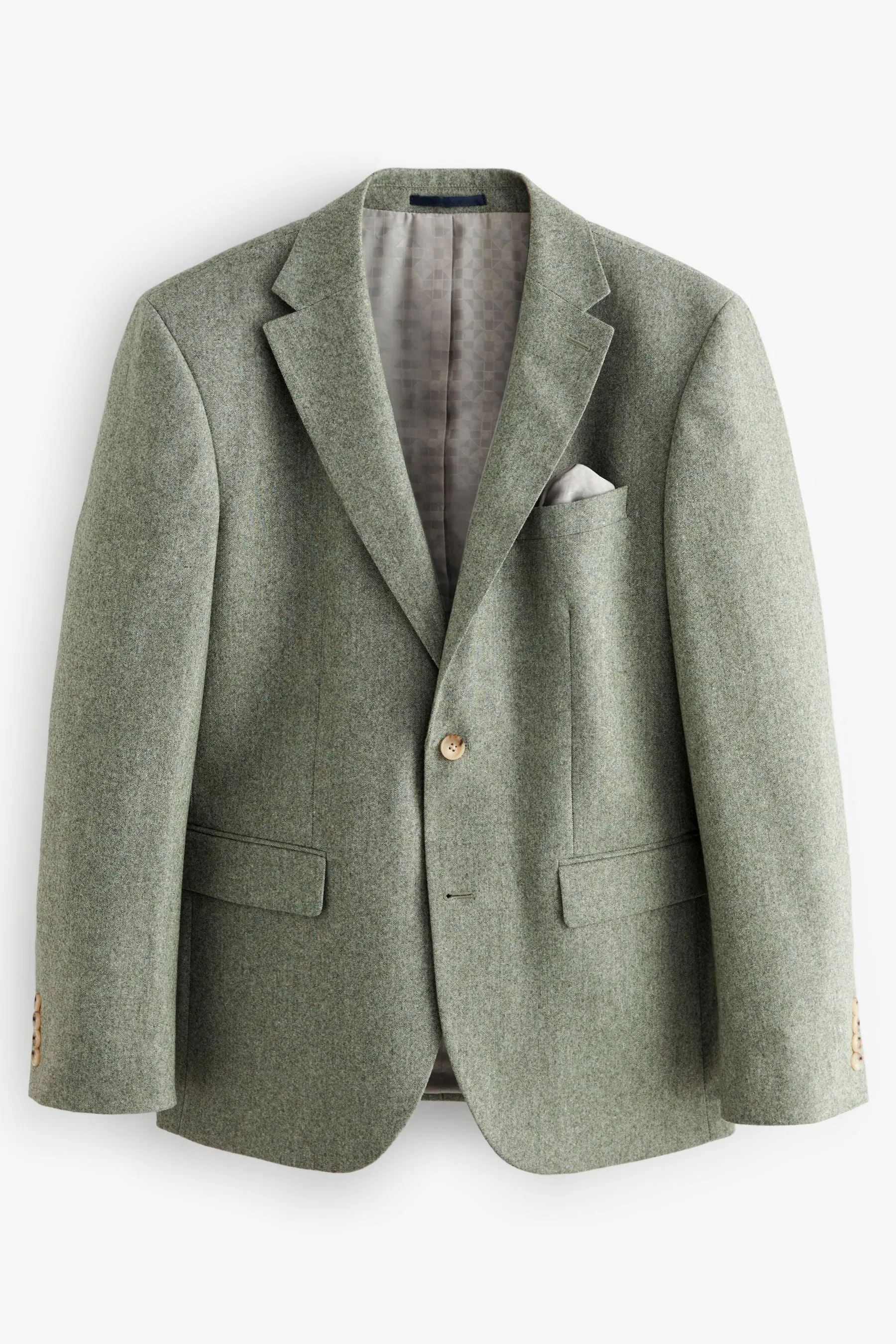 Verde  - Vestibilità sartoriale Nova Fides - Completo in Blend lana italiana: Giacca
