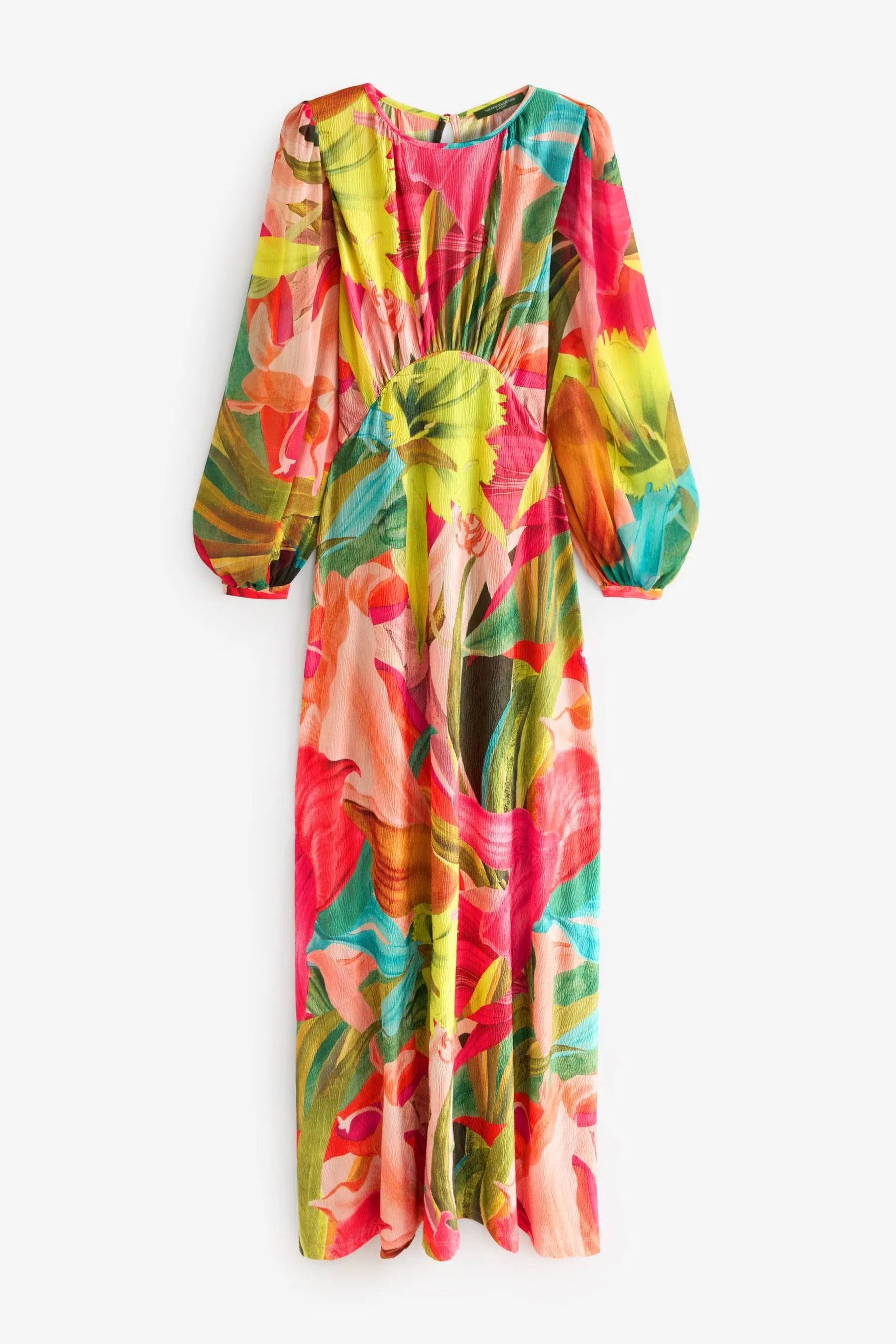 Vivace fantasia floreale  - Kew Collection - Manica lunga - Abito maxi