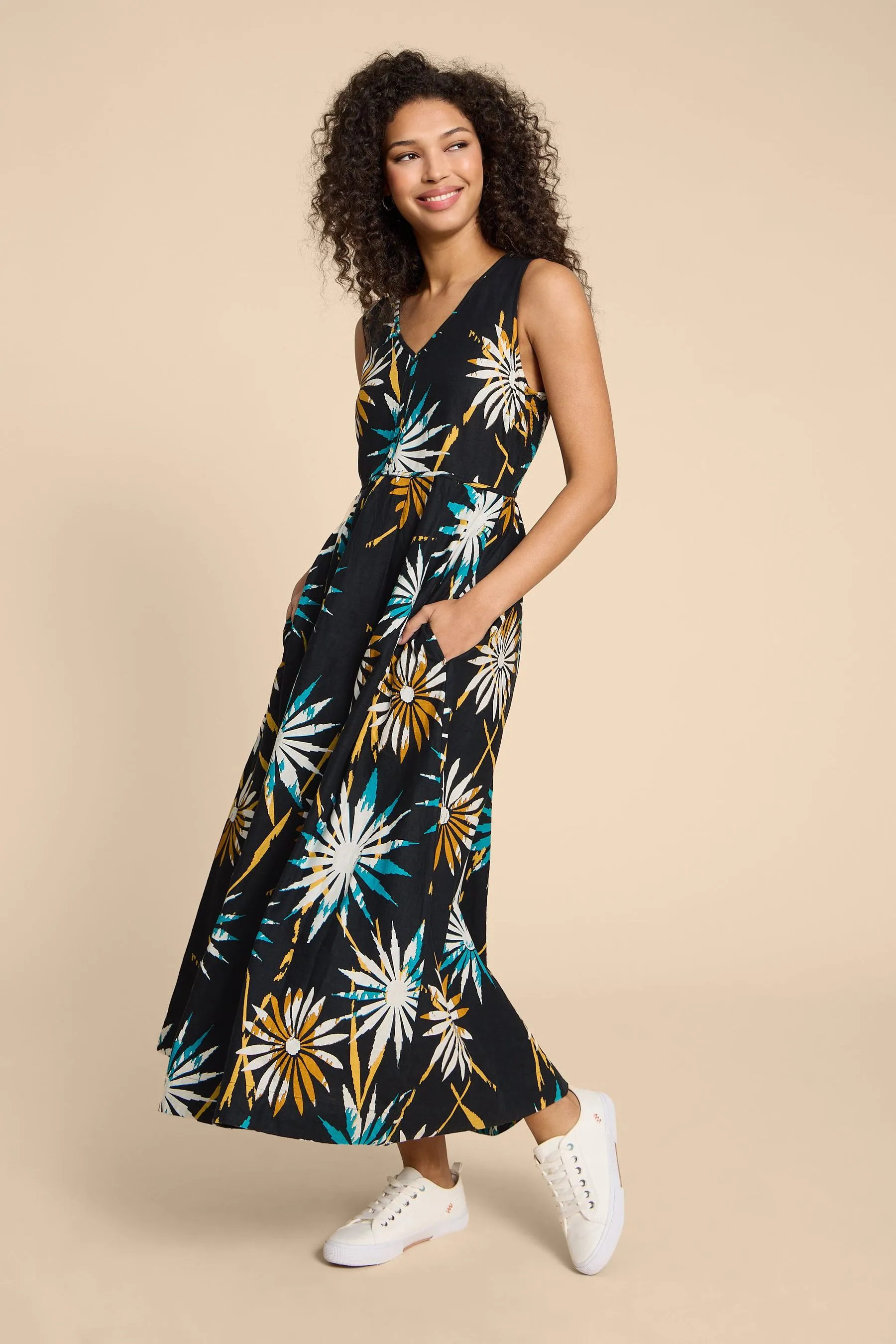 White Stuff - Gigi - Abito maxi Blend lino