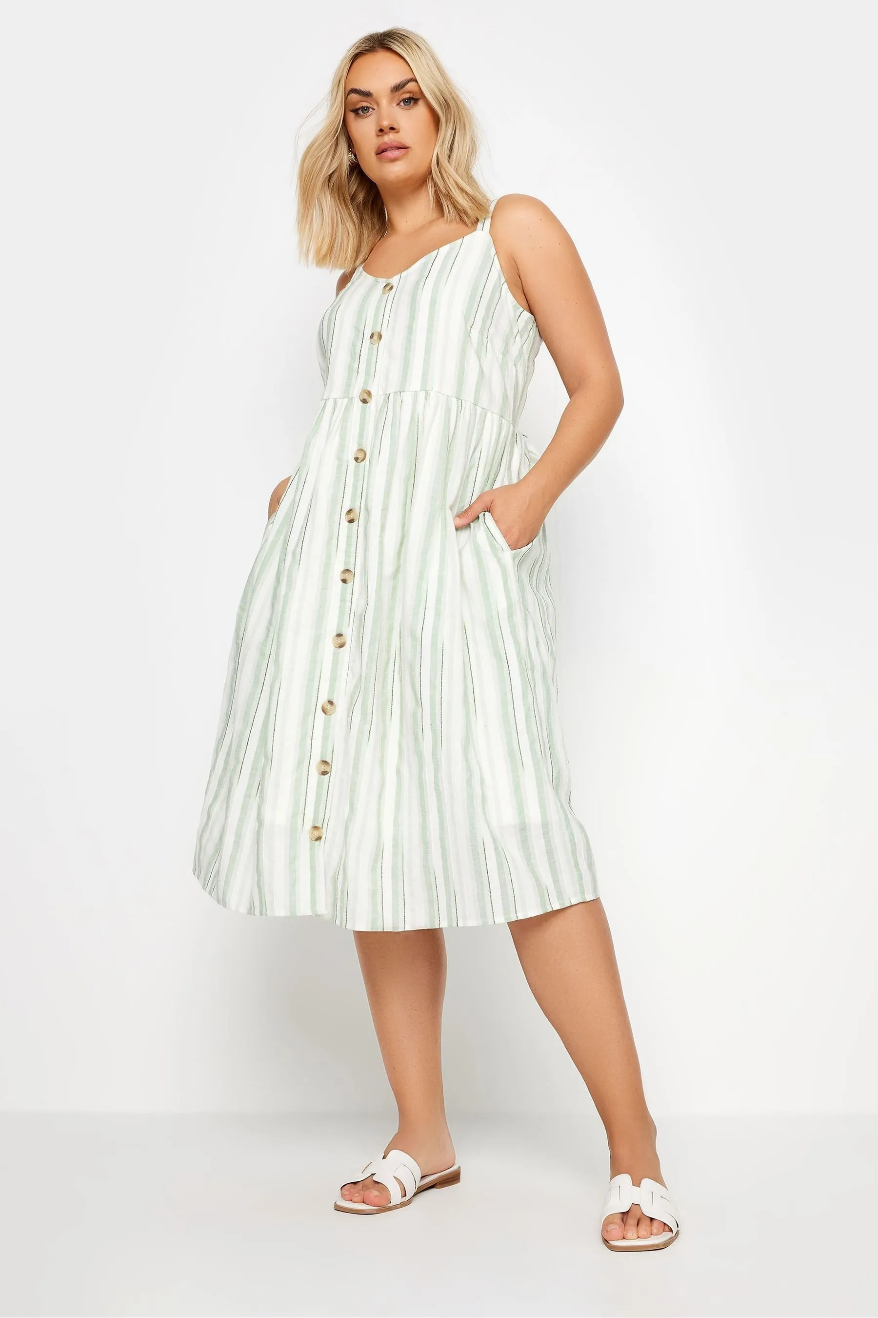 Yours Curve A righe Sundress