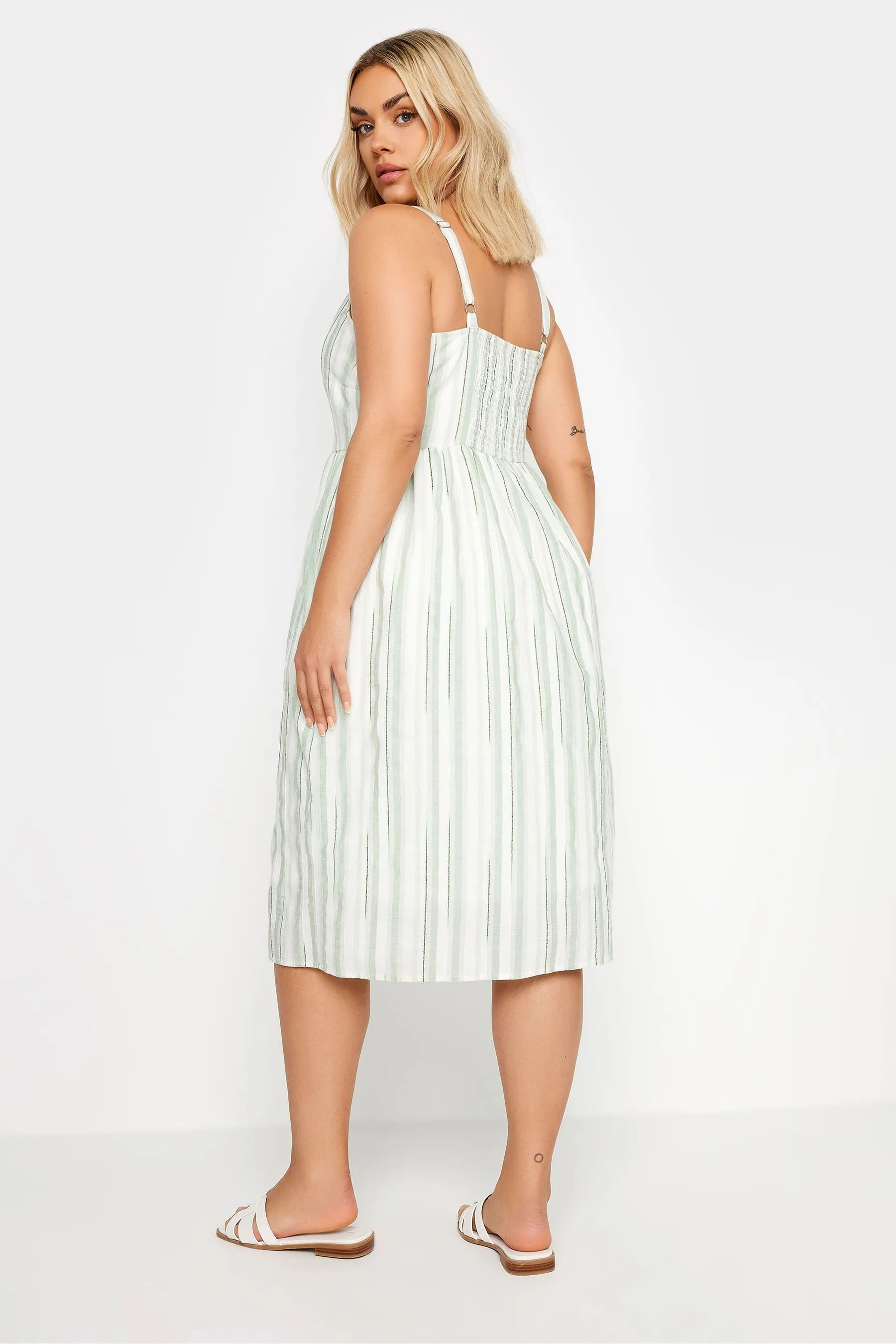 Yours Curve A righe Sundress
